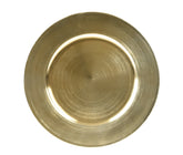 Kitchen Goods Plastic Deco Plate 33cm - Gold